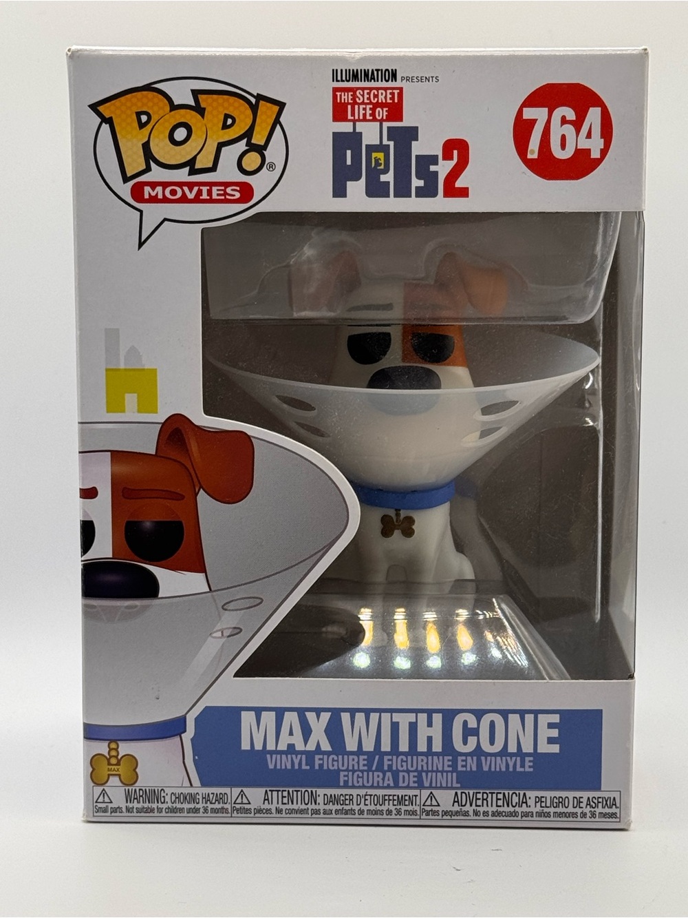 NWT Funko The Secret Life of Pets Max with Cone (764)